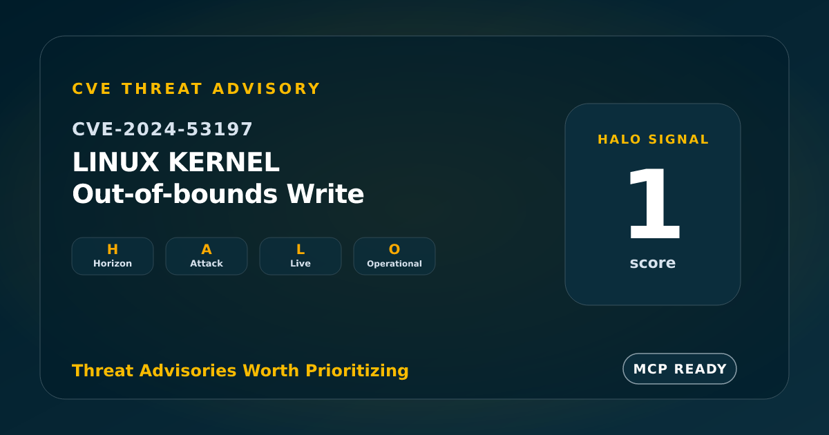 CVE-2024-53197: Linux Kernel USB Audio Driver Out-of-Bounds Access