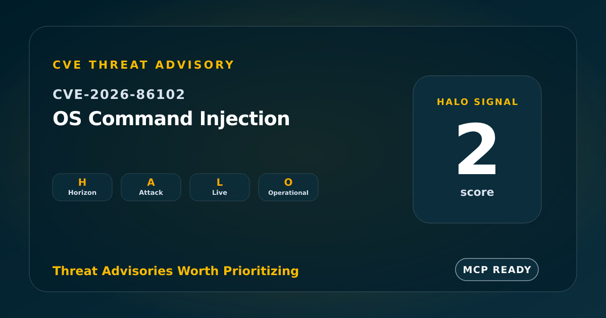 CVE-2026-86102: WatchGuard AP OS Command Injection